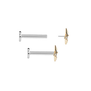 Gold Shuriken Top - Threadless