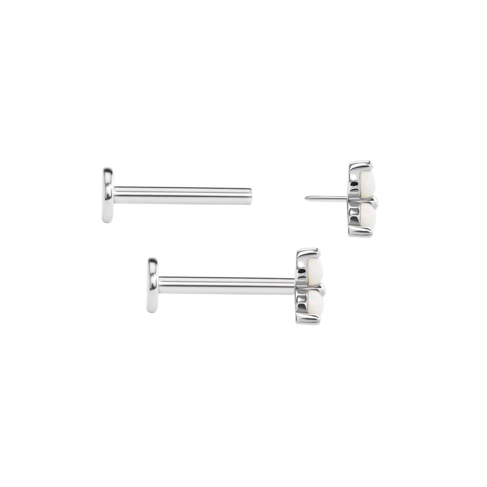 Gold Trinity Opal Top - Threadless