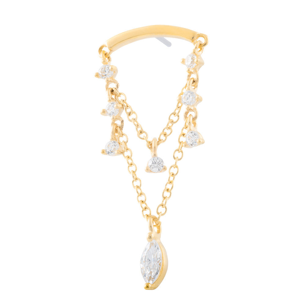 Gold Epaulet Top - Threadless