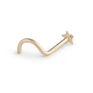 Gold Star Nostril Screw - Right Bend