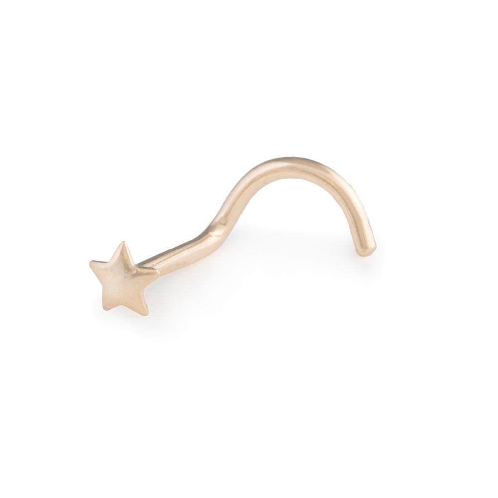 Gold Star Nostril Screw - Right Bend