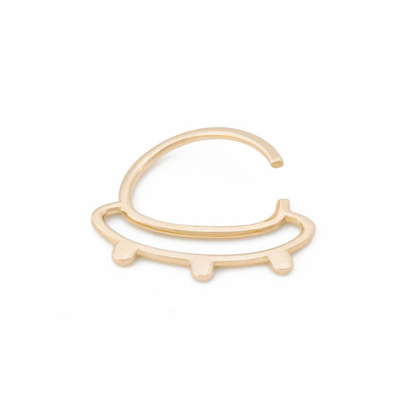 Gold UFO Seam Ring