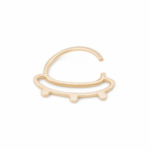 Gold UFO Seam Ring