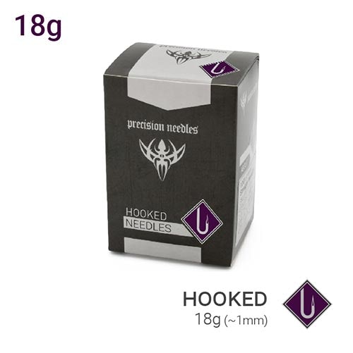 Precision Hooked Piercing Needles - Box of 100
