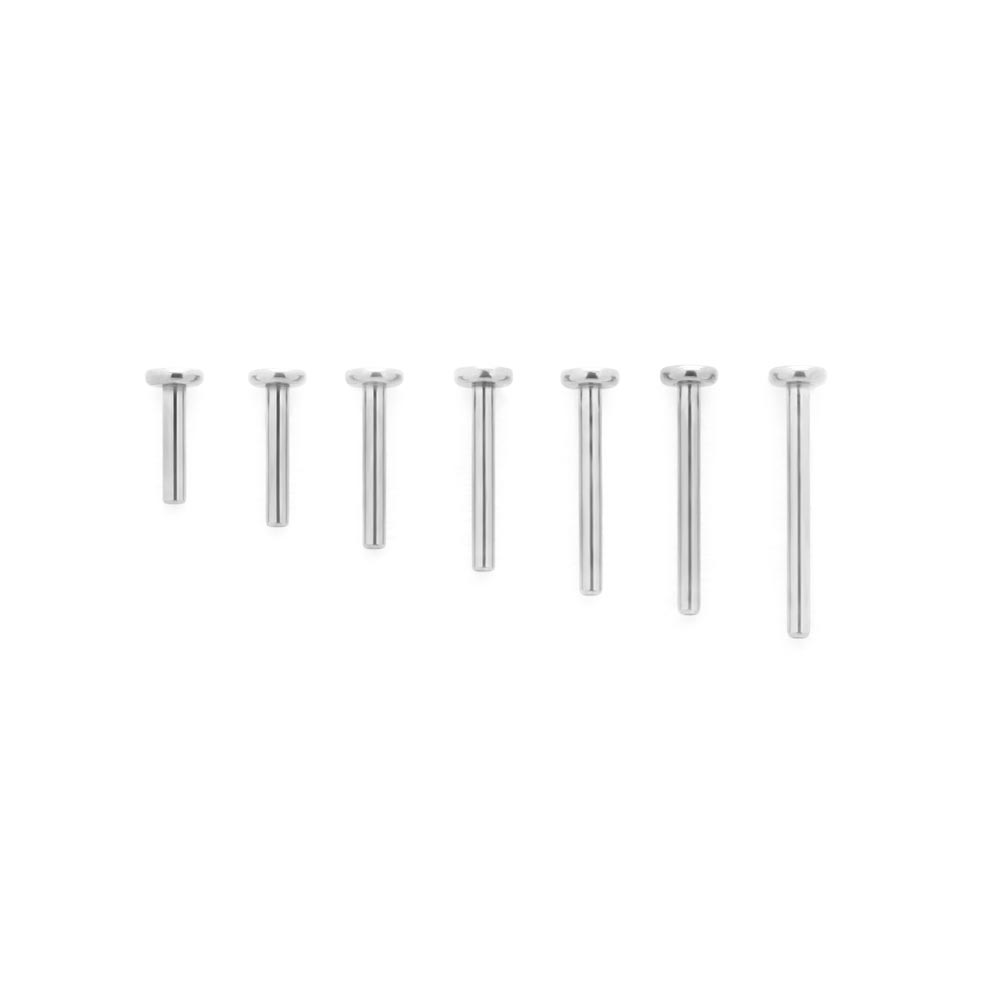 Titanium Flat Disc Labret Post - Threadless