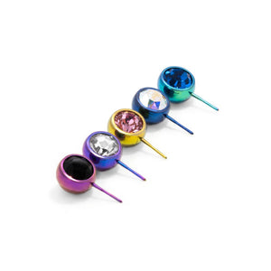 Side-Set Gem Ball Top - Threadless