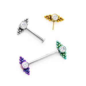 Gem Beaded Cluster Top - Threadless