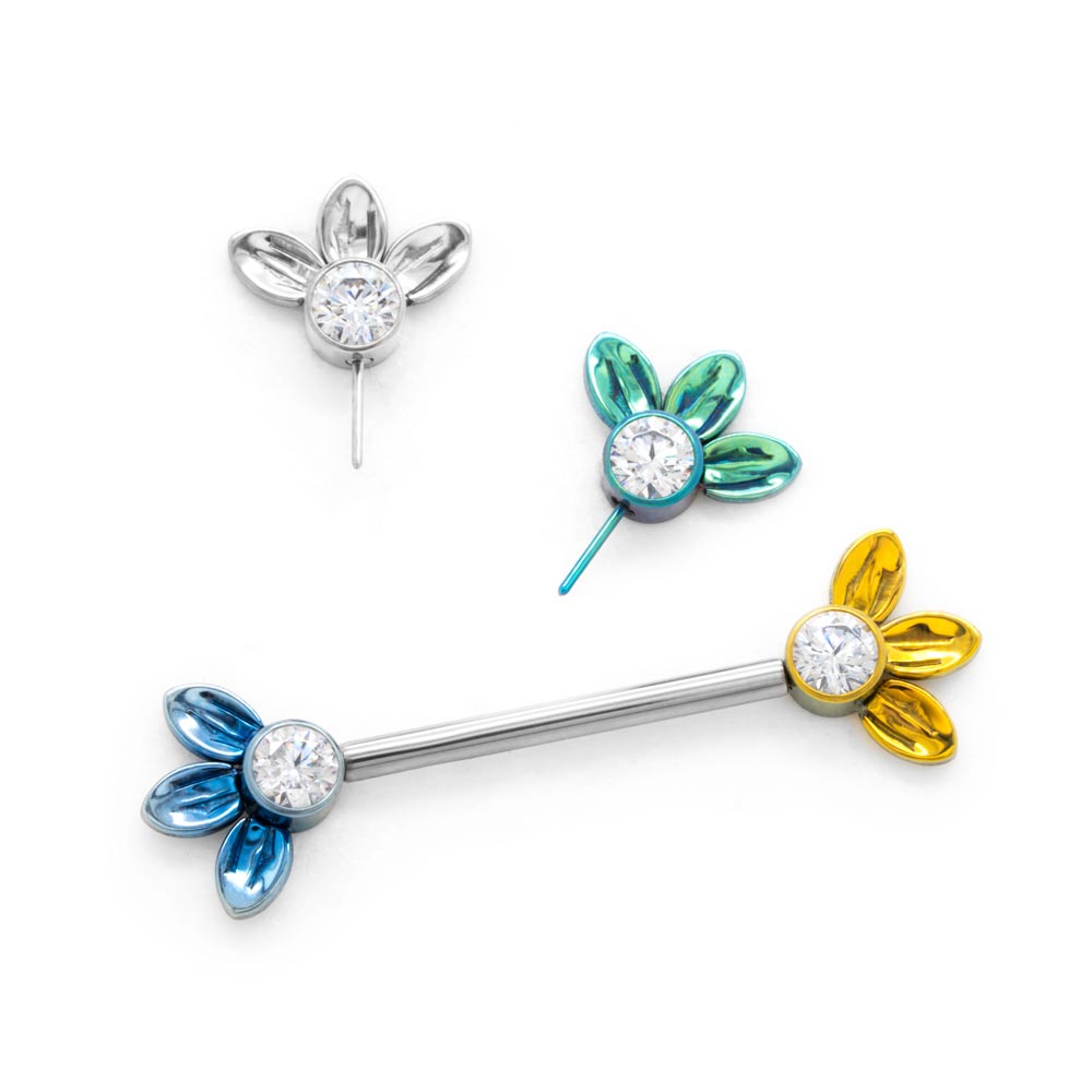 Gemmed Flower Top - Threadless