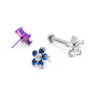 Flower Titanium Top - Threadless