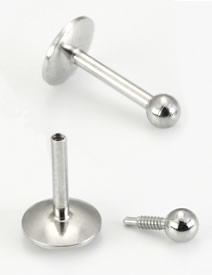 Steel Labret with Ball End - Internally Threaded