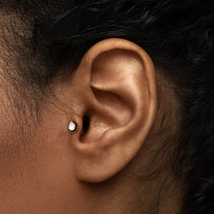 Antique Teardrop Titanium Top - Threadless