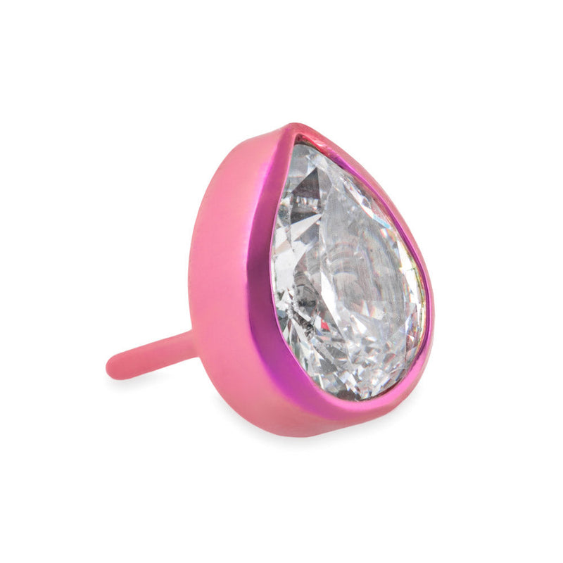 Beveled Trillion Titanium Top - Threadless