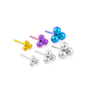 Triple Bead Titanium Top - Threadless