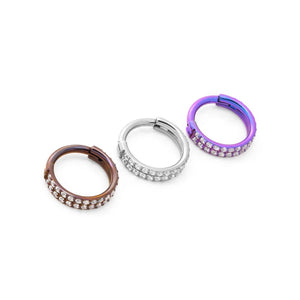 Double Gemmed Channel Titanium Clicker