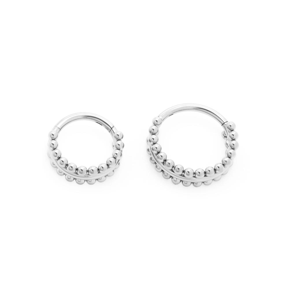 Beaded Channel Titanium Clicker