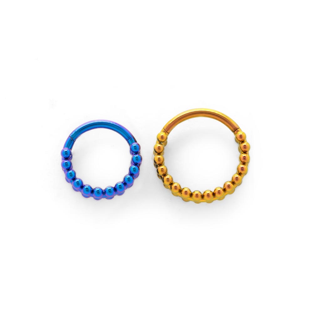 Beaded Channel Titanium Clicker