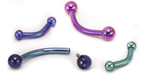 Bent Titanium Barbell - Threaded