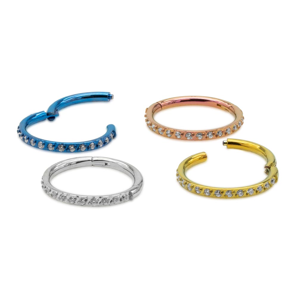 Side-Facing Gemmed Titanium Clicker