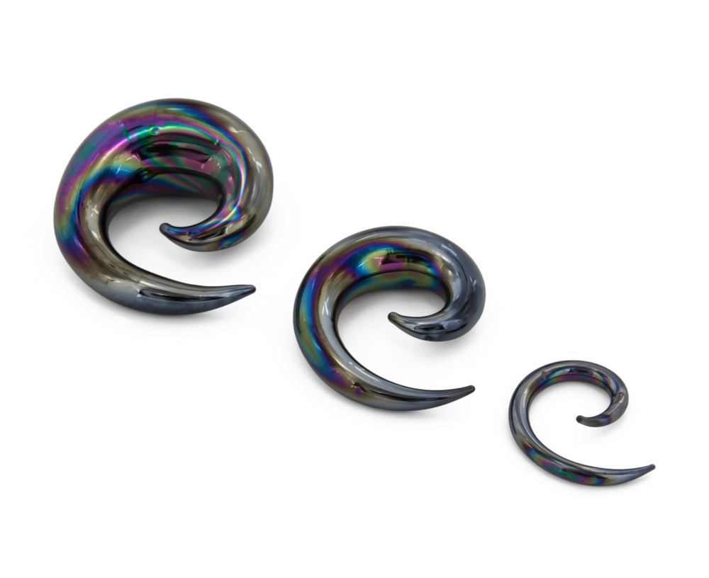 Lucifer Spiral Glass Plug
