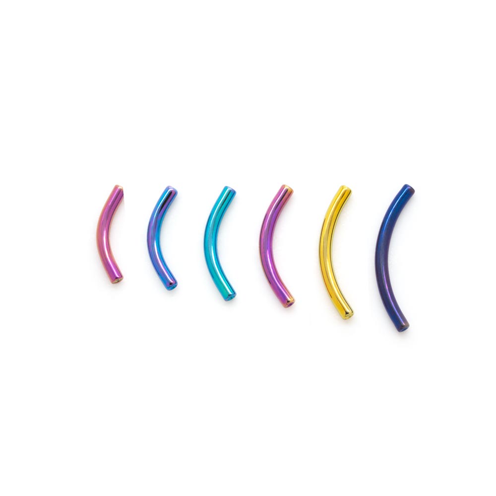 Titanium Bent Barbell - Threadless