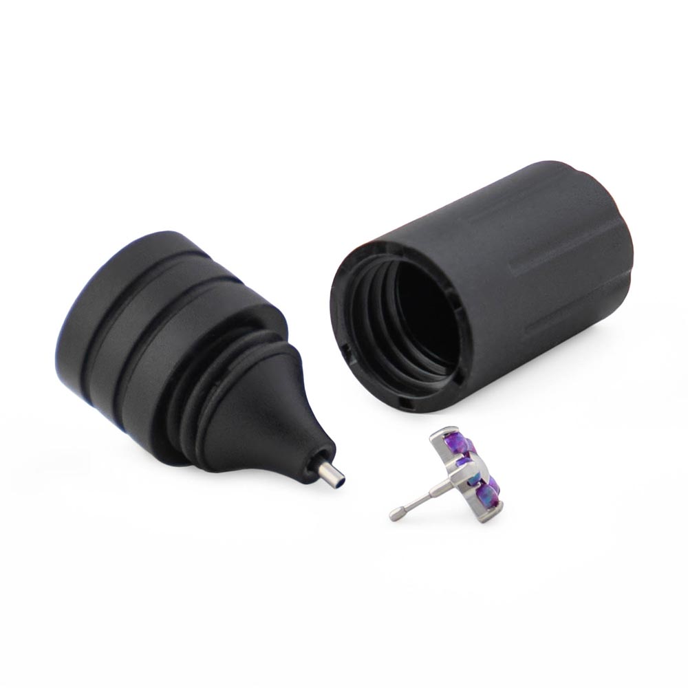 Black Plastic Magnetic Body Jewelry Holder