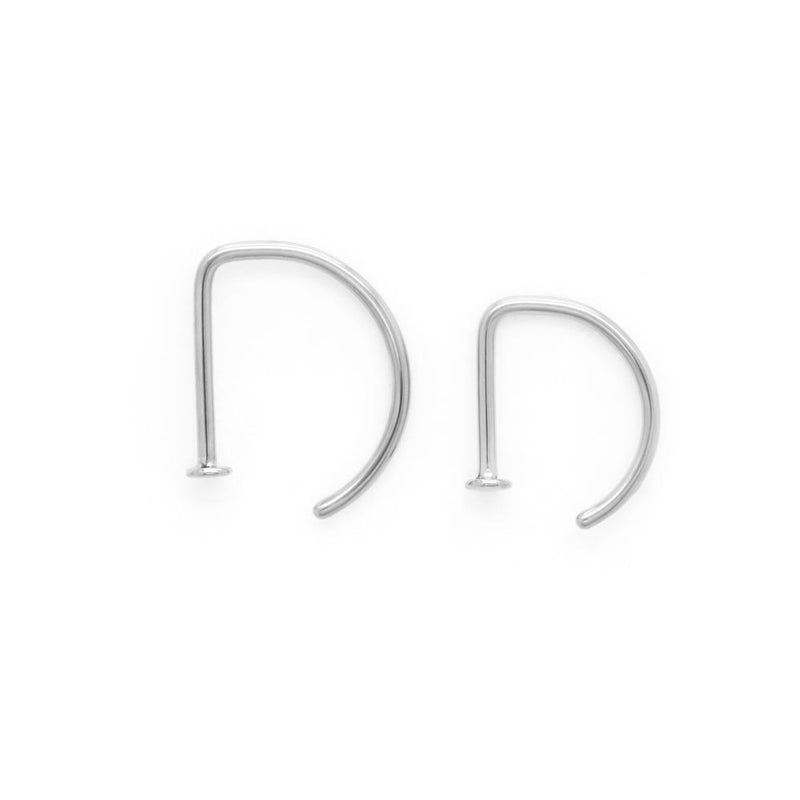 Titanium Nostril D-Ring