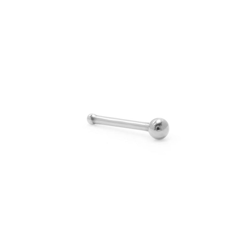 Titanium Nostril Stud with Ball End