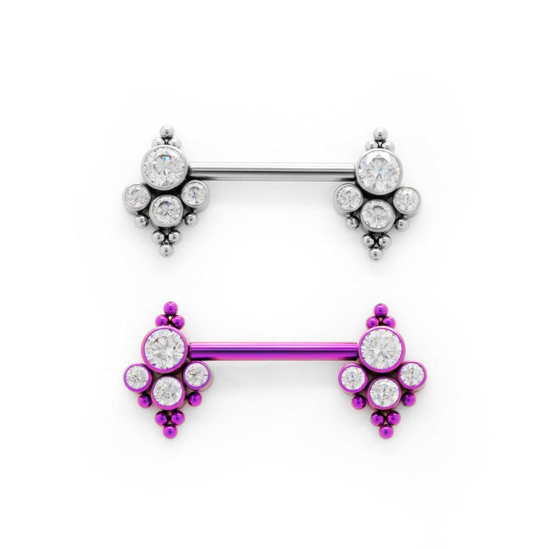 Heirloom Titanium Nipple Barbell - Threadless