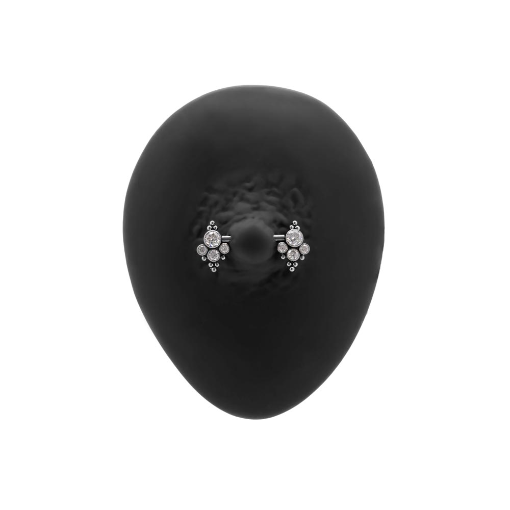 Heirloom Titanium Nipple Barbell - Threadless