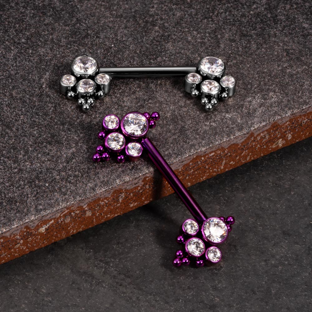 Heirloom Titanium Nipple Barbell - Threadless