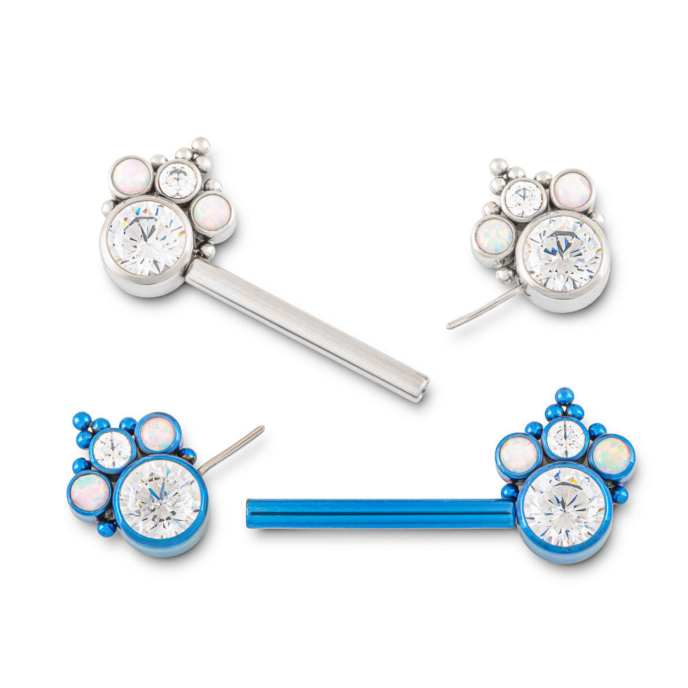 Opulence Titanium Nipple Barbell - Threadless