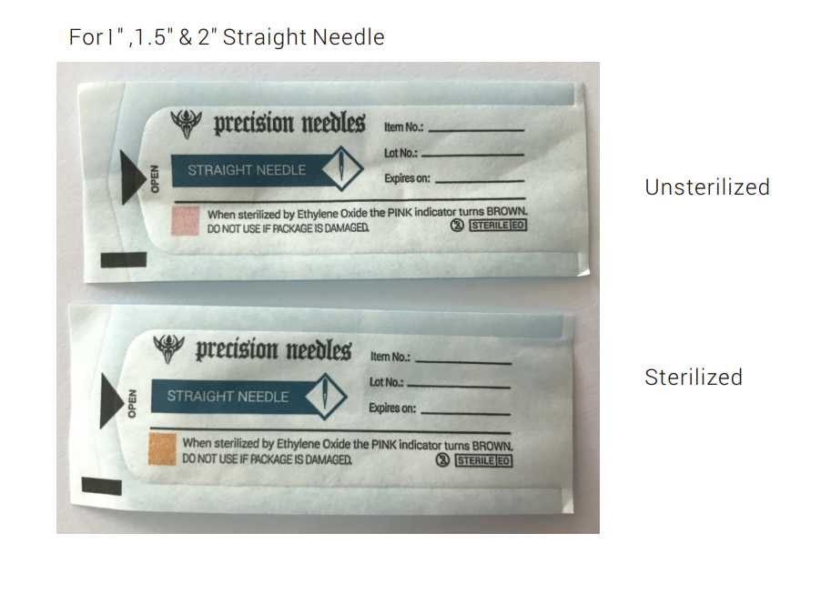 Precision Straight Piercing Needles - Box of 100