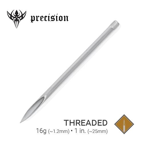 Precision Threaded Sterilized Piercing Needles — Box of 100