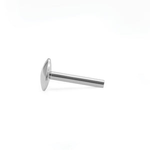 Steel Rounded Disc Labret Post - Internally Threaded