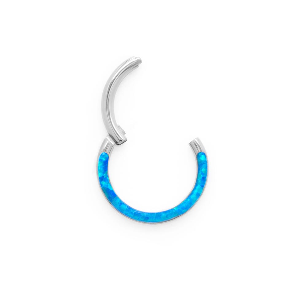 Semicircle Opal Titanium Clicker