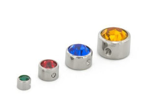 Faceted Titanium Captive Bead