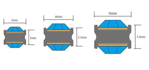 Double Bezel Gem Titanium Captive Disk