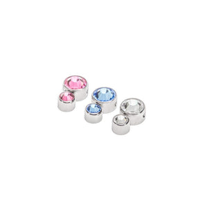 Stacked Gem Cluster Captive Bead