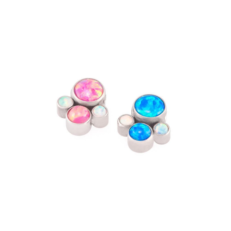 Bubble Opal Cluster Captive Bead