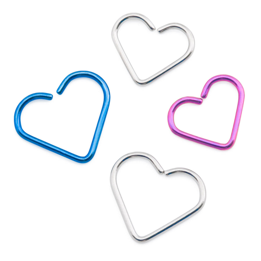 Niobium Heart Seam Ring