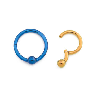 Captive Bead Titanium Clicker