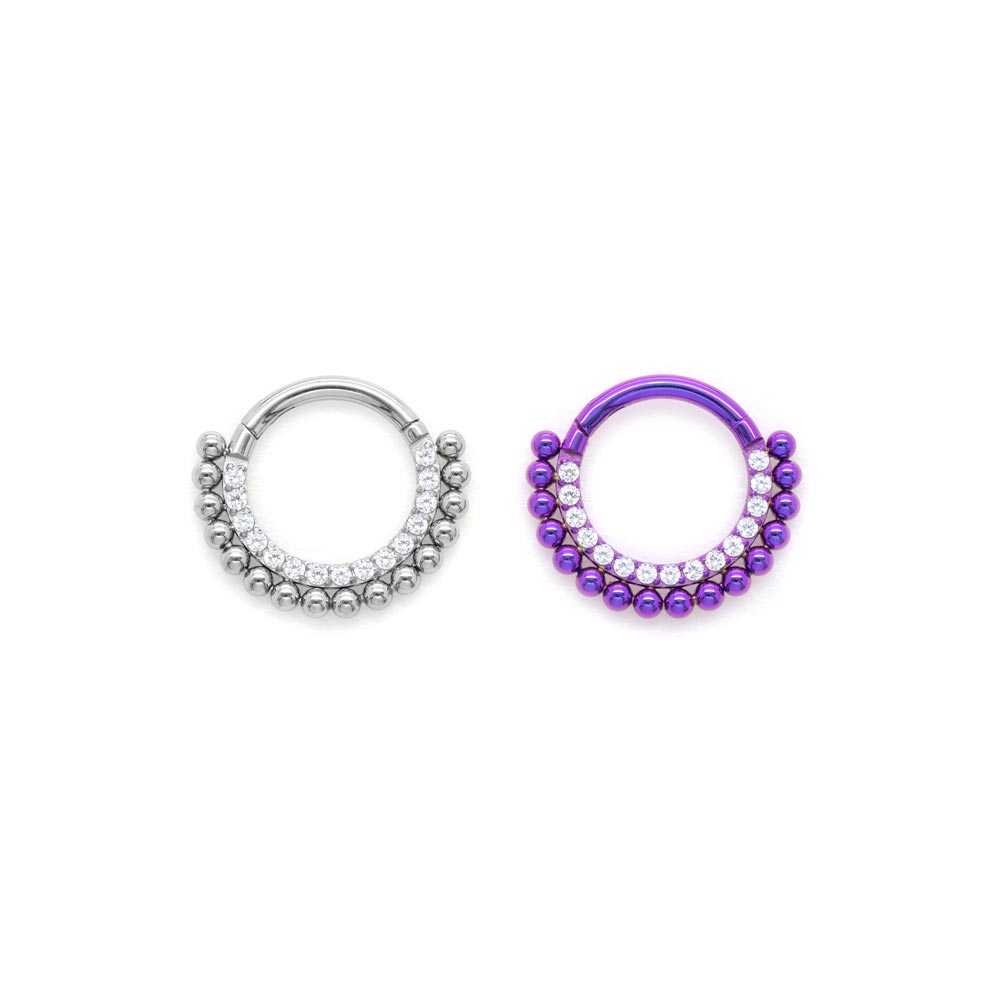 Beaded Gem Titanium Clicker