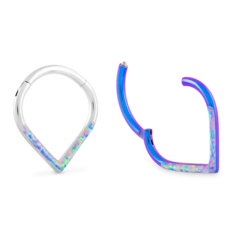 Opal Triangle Titanium Clicker