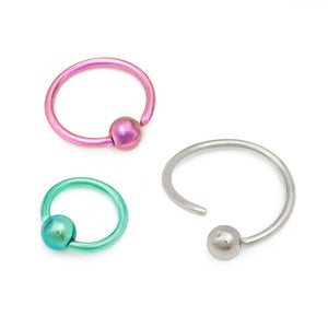 Fixed Titanium Bead Ring